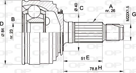 Open Parts CVJ5218.10 - Kardan, Pogonska osovina www.molydon.hr