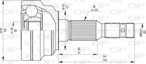 Open Parts CVJ5281.10 - Kardan, Pogonska osovina www.molydon.hr