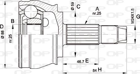 Open Parts CVJ5239.10 - Kardan, Pogonska osovina www.molydon.hr