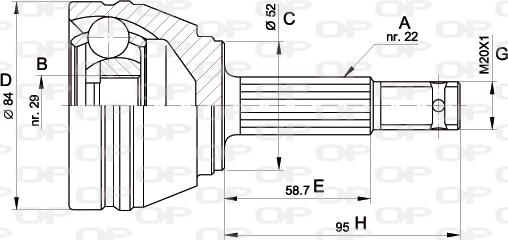 Open Parts CVJ5231.10 - Kardan, Pogonska osovina www.molydon.hr