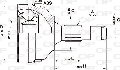 Open Parts CVJ5275.10 - Kardan, Pogonska osovina www.molydon.hr