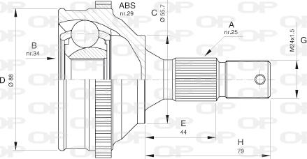 Open Parts CVJ5276.10 - Kardan, Pogonska osovina www.molydon.hr