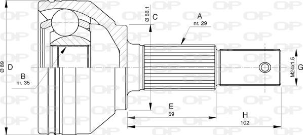 Open Parts CVJ5754.10 - Kardan, Pogonska osovina www.molydon.hr