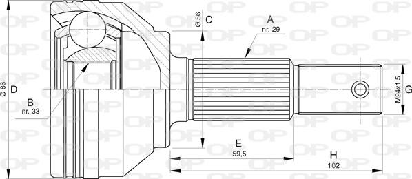 Open Parts CVJ5755.10 - Kardan, Pogonska osovina www.molydon.hr