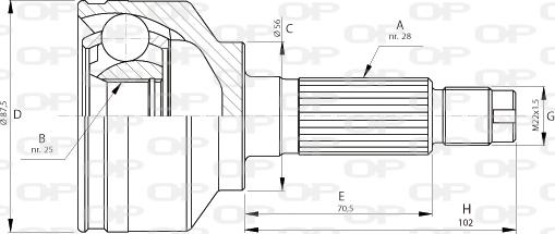 Open Parts CVJ5714.10 - Kardan, Pogonska osovina www.molydon.hr