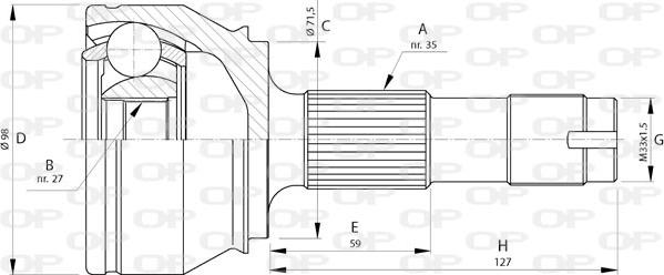 Open Parts CVJ5718.10 - Kardan, Pogonska osovina www.molydon.hr