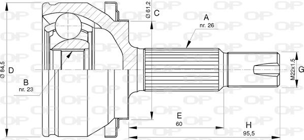 Open Parts CVJ5739.10 - Kardan, Pogonska osovina www.molydon.hr