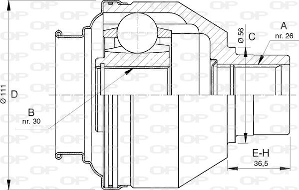 Open Parts CVJ5733.20 - Kardan, Pogonska osovina www.molydon.hr