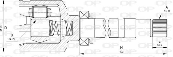 Open Parts CVJ5724.20 - Kardan, Pogonska osovina www.molydon.hr