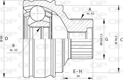 Open Parts CVJ5723.10 - Kardan, Pogonska osovina www.molydon.hr