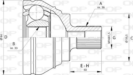 Open Parts CVJ5722.10 - Kardan, Pogonska osovina www.molydon.hr