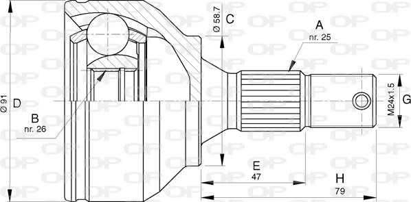 Open Parts CVJ5775.10 - Kardan, Pogonska osovina www.molydon.hr