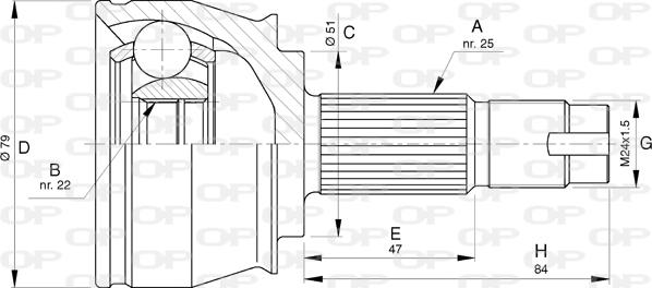 Open Parts CVJ5778.10 - Kardan, Pogonska osovina www.molydon.hr