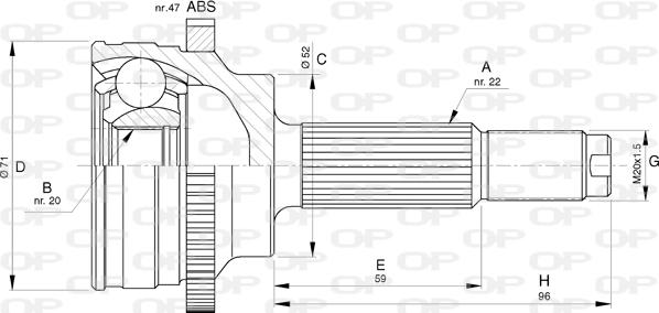 Open Parts CVJ5772.10 - Kardan, Pogonska osovina www.molydon.hr