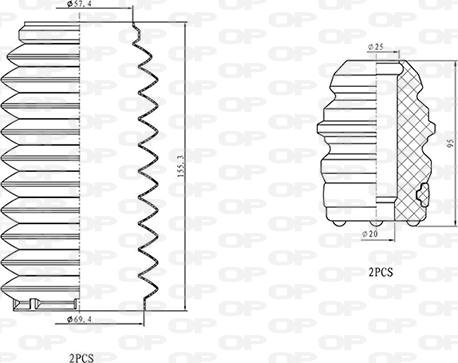 Open Parts DCK5063.04 - Komplet za zaštitu od prasine, amortizer www.molydon.hr