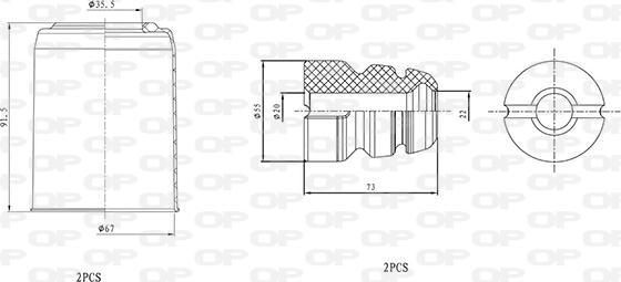 Open Parts DCK5083.04 - Komplet za zaštitu od prasine, amortizer www.molydon.hr