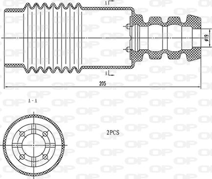 Open Parts DCK5109.02 - Gumeni granicnik, Ovjes www.molydon.hr