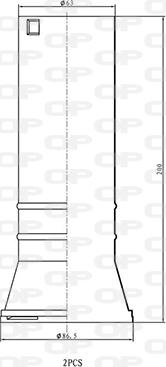 Open Parts DCK5113.02 - Zaštitni poklopac/Manžeta, amortizer www.molydon.hr