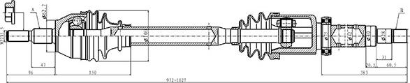 Open Parts DRS6494.00 - Pogonska osovina www.molydon.hr