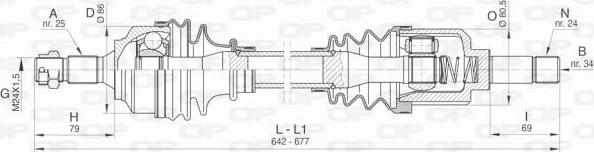 Open Parts DRS6454.00 - Pogonska osovina www.molydon.hr