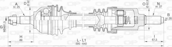 Open Parts DRS6469.00 - Pogonska osovina www.molydon.hr