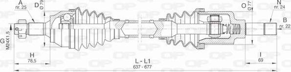 Open Parts DRS6467.00 - Pogonska osovina www.molydon.hr