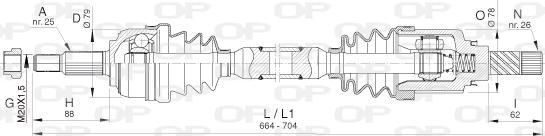 Open Parts DRS6400.00 - Pogonska osovina www.molydon.hr