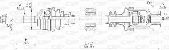 Open Parts DRS6484.00 - Pogonska osovina www.molydon.hr