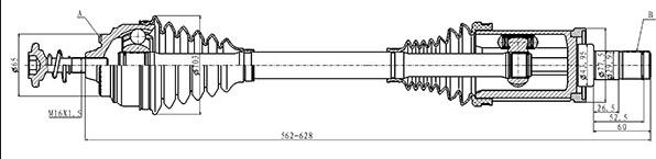 Open Parts DRS6486.00 - Pogonska osovina www.molydon.hr