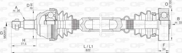 Open Parts DRS6423.00 - Pogonska osovina www.molydon.hr