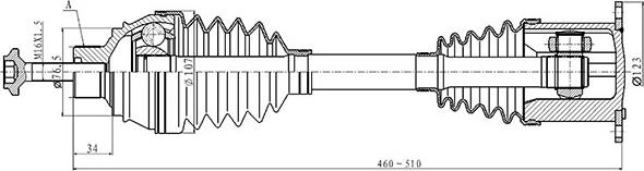 Open Parts DRS6504.00 - Pogonska osovina www.molydon.hr