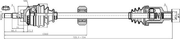 Open Parts DRS6508.00 - Pogonska osovina www.molydon.hr