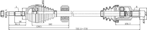 Open Parts DRS6510.00 - Pogonska osovina www.molydon.hr