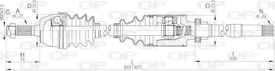 Open Parts DRS6005.00 - Pogonska osovina www.molydon.hr