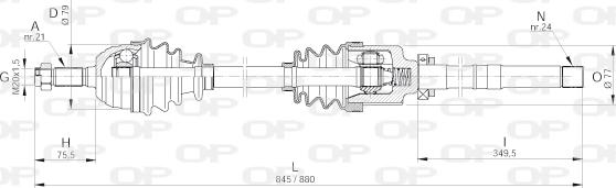 Open Parts DRS6003.00 - Pogonska osovina www.molydon.hr