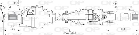 Open Parts DRS6019.00 - Pogonska osovina www.molydon.hr