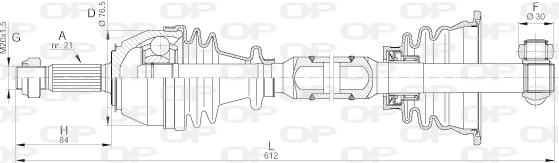 Open Parts DRS6010.00 - Pogonska osovina www.molydon.hr