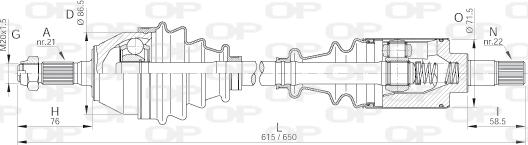 Open Parts DRS6030.00 - Pogonska osovina www.molydon.hr