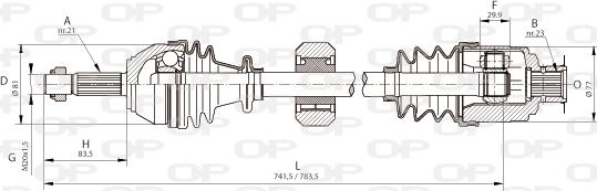 Open Parts DRS6037.00 - Pogonska osovina www.molydon.hr