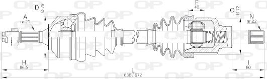 Open Parts DRS6181.00 - Pogonska osovina www.molydon.hr