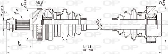 Open Parts DRS6346.00 - Pogonska osovina www.molydon.hr