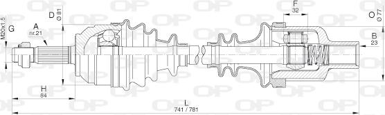 Open Parts DRS6302.00 - Pogonska osovina www.molydon.hr