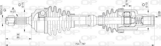 Open Parts DRS6314.00 - Pogonska osovina www.molydon.hr