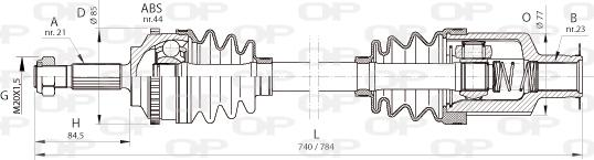 Open Parts DRS6371.00 - Pogonska osovina www.molydon.hr