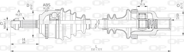 Open Parts DRS6299.00 - Pogonska osovina www.molydon.hr