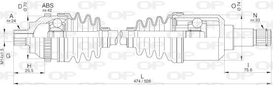 Open Parts DRS6290.00 - Pogonska osovina www.molydon.hr