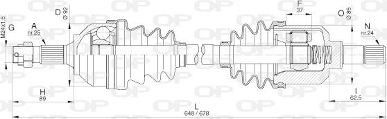 Open Parts DRS6293.00 - Pogonska osovina www.molydon.hr