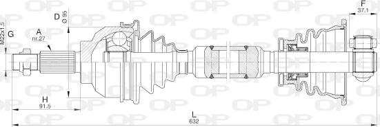 Open Parts DRS6241.00 - Pogonska osovina www.molydon.hr