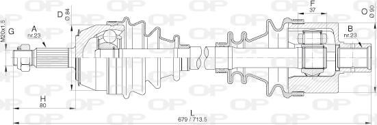 Open Parts DRS6269.00 - Pogonska osovina www.molydon.hr