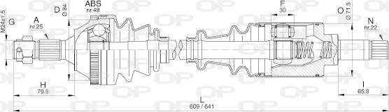 Open Parts DRS6265.00 - Pogonska osovina www.molydon.hr